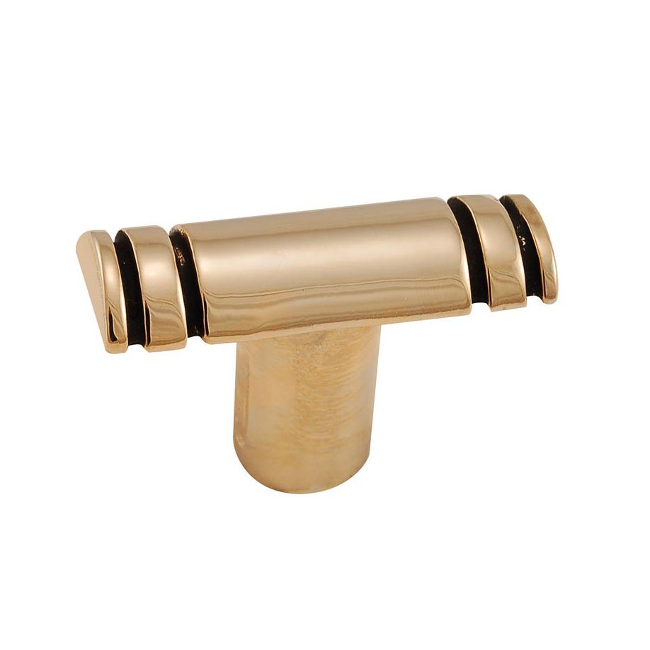 Vicenza Hardware Lines Knob in Antique Gold