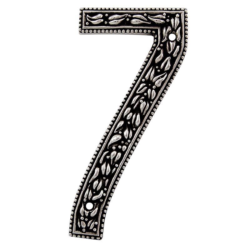 Vicenza Hardware 7 Number in Antique Silver