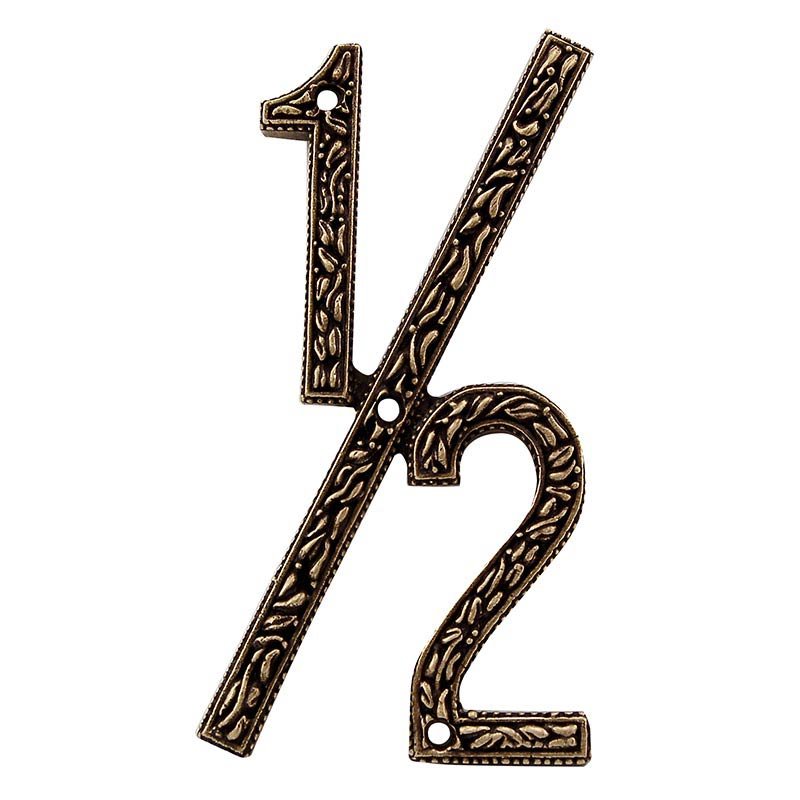 Vicenza Hardware 1/2 Number in Antique Brass