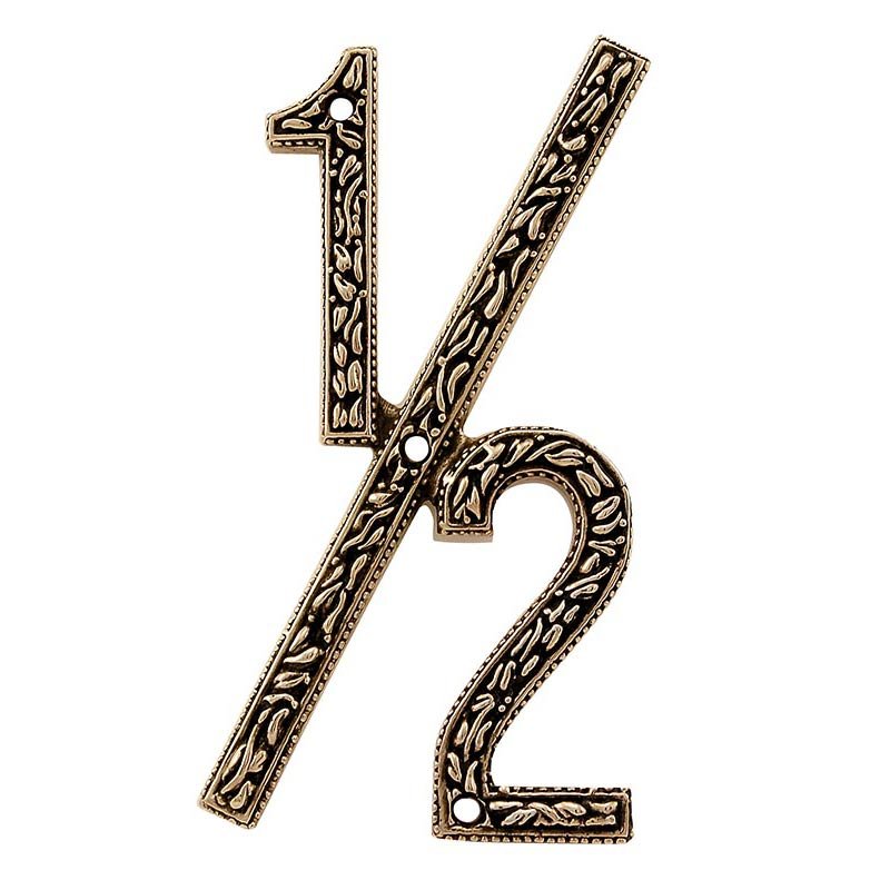 Vicenza Hardware 1/2 Number in Antique Gold