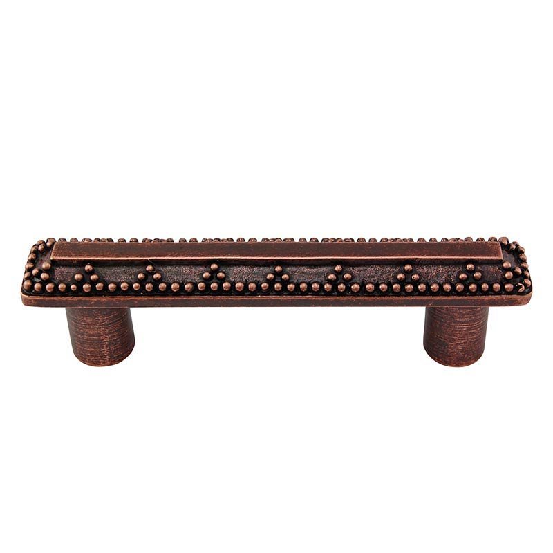 Vicenza Hardware 3" Centers Elizabethan Pull in Antique Copper