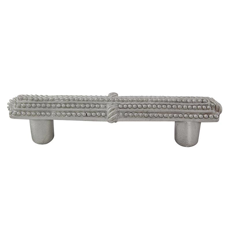 Vicenza Hardware 3" Centers Deco Pull in Satin Nickel