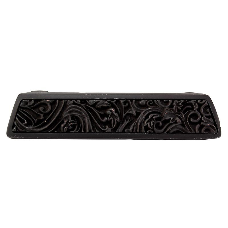 Vicenza Hardware 3" Centers Leaves Cup Pull in Oil Rubbed Bronze