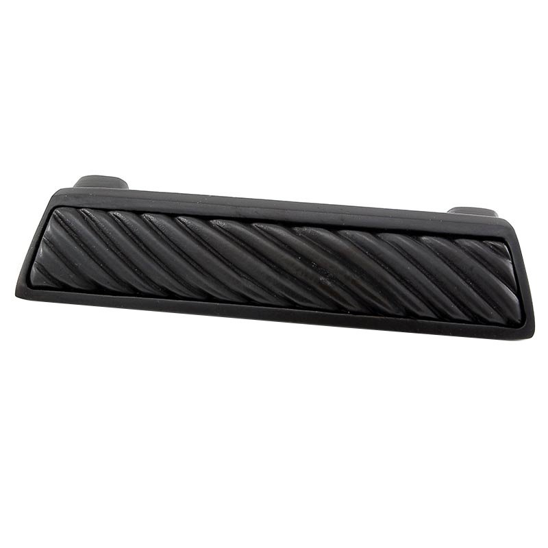 Vicenza Hardware 3" Centers Wavy Lines Cup Pull in Oil Rubbed Bronze