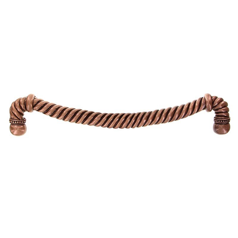 Vicenza Hardware 12" Centers Rope Oversized Pull in Antique Copper