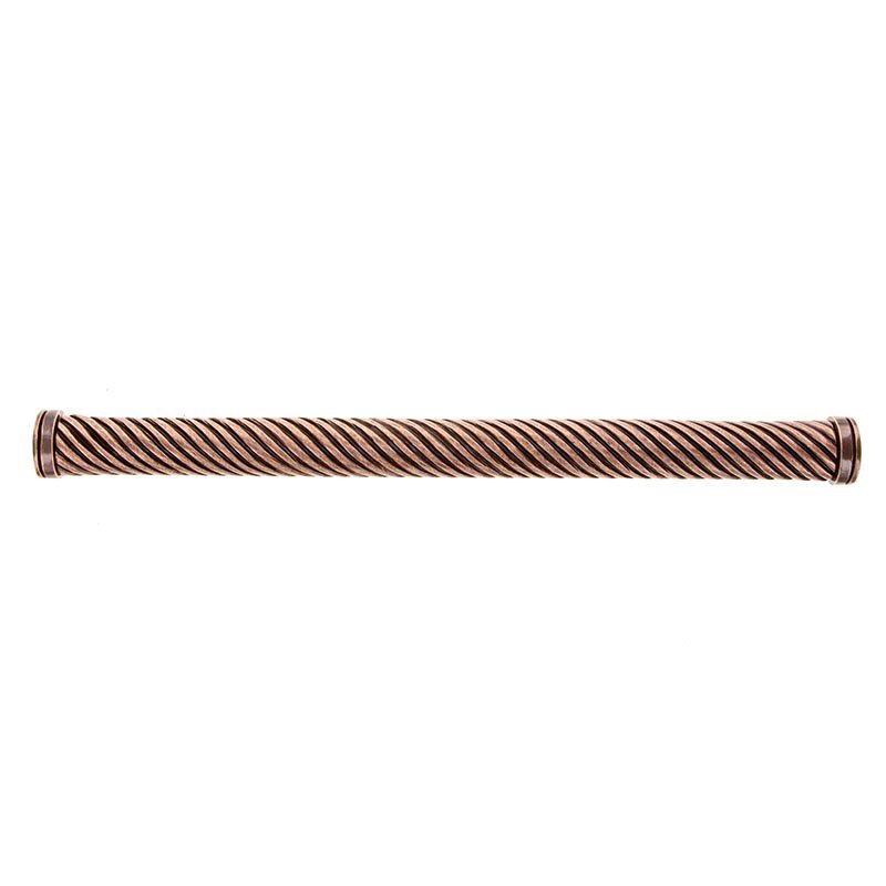 Vicenza Hardware 12" Centers Wavy Lines Oversized Pull in Antique Copper