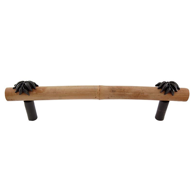 Vicenza Hardware Handle with Bamboo - 9" Centers in Oil Rubbed Bronze
