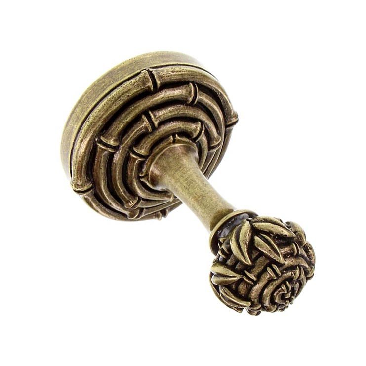 Vicenza Hardware Bamboo Robe Hook in Antique Brass