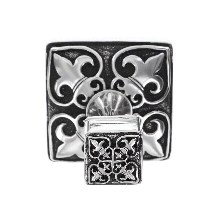 Vicenza Hardware Robe Hook in Antique Silver