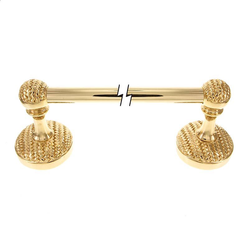Vicenza Hardware Bath Accessories Collection - 24" Towel Bar in Polished Gold