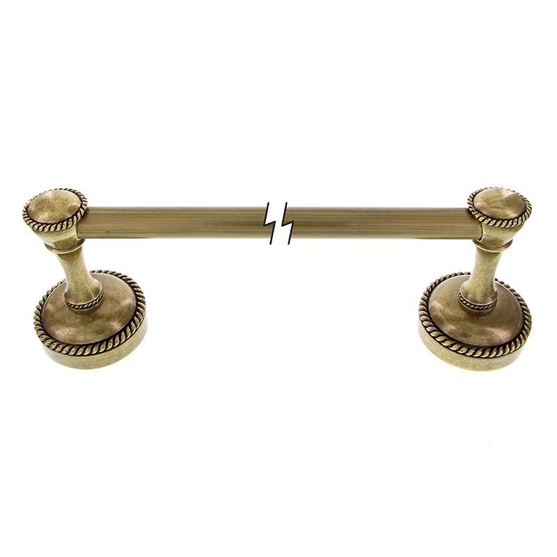 Vicenza Hardware 18" Towel Bar in Antique Brass
