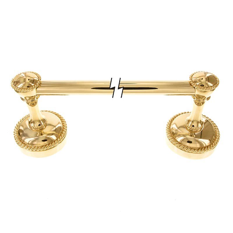 Vicenza Hardware 18" Towel Bar in Polished Gold
