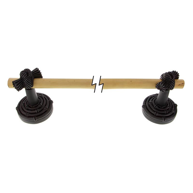 Vicenza Hardware 18" Towel Bar with Bamboo in Oil Rubbed Bronze