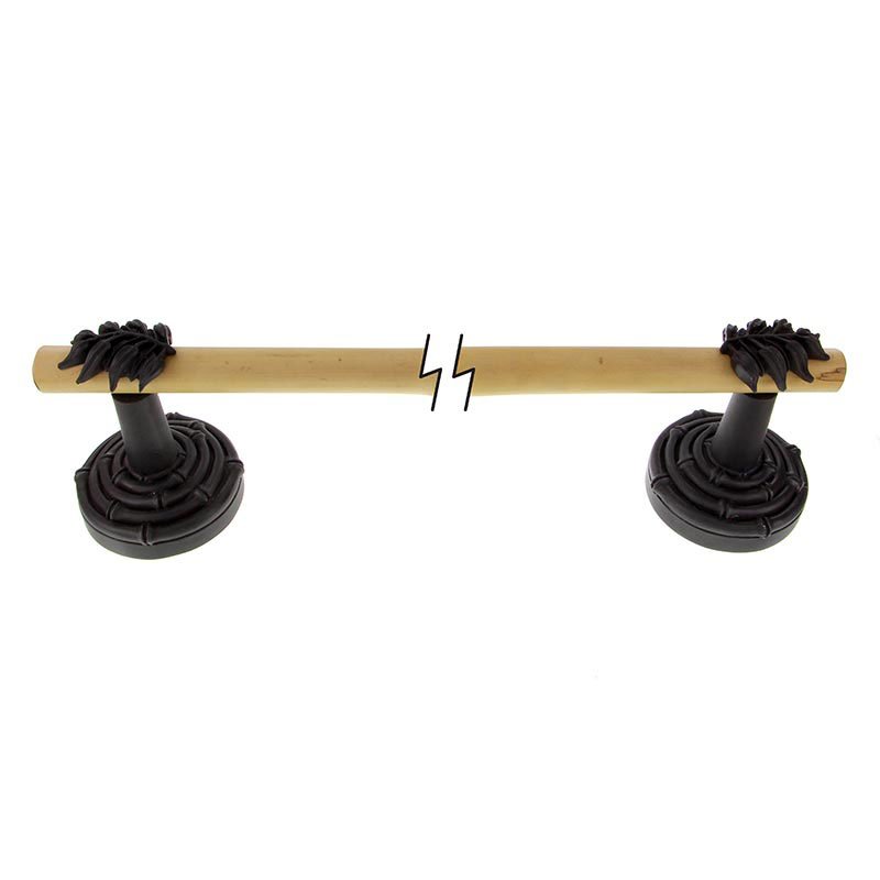 Vicenza Hardware 30" Towel Bar with Bamboo in Oil Rubbed Bronze