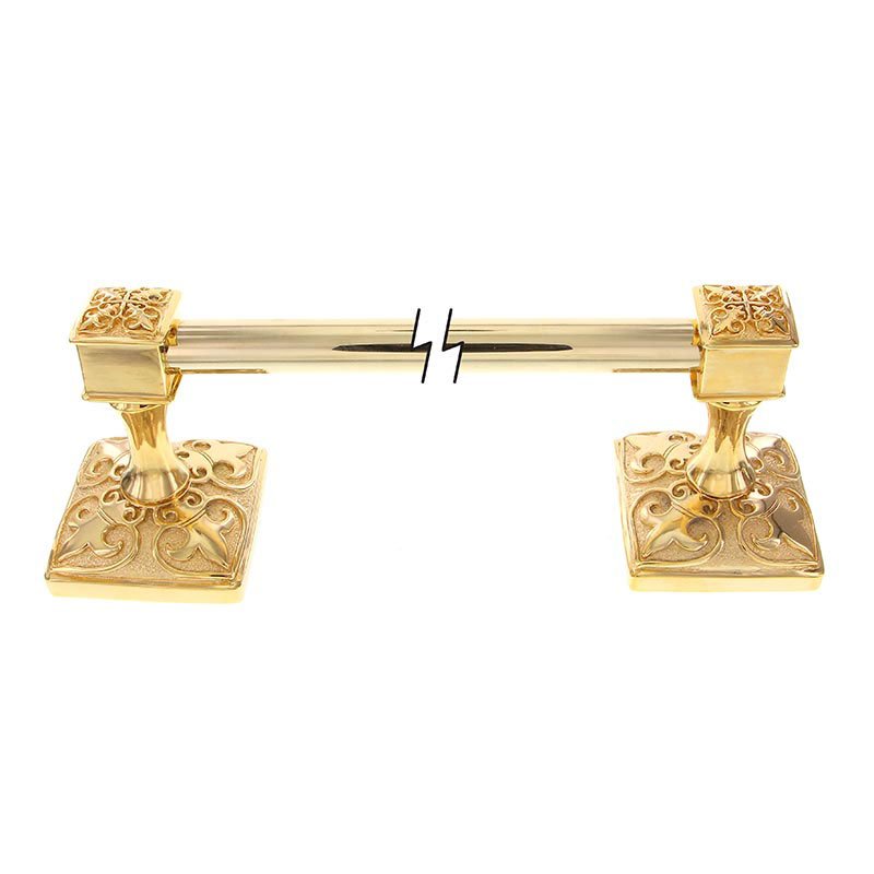 Vicenza Hardware 18" Towel Bar in Polished Gold