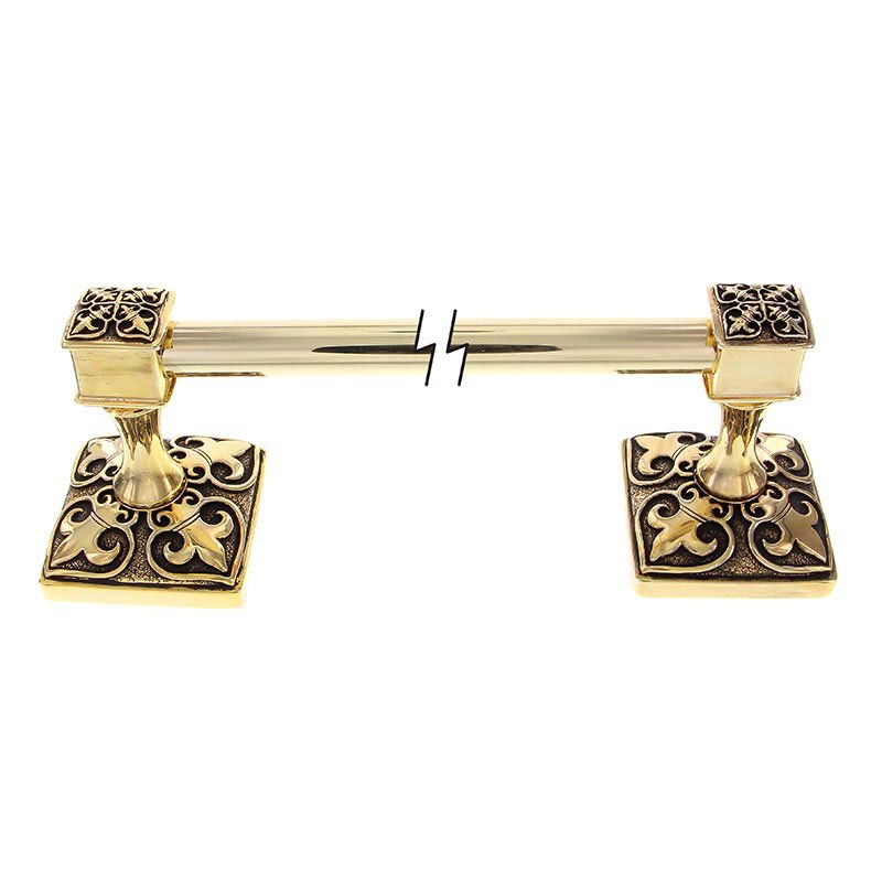 Vicenza Hardware 24" Towel Bar in Antique Gold