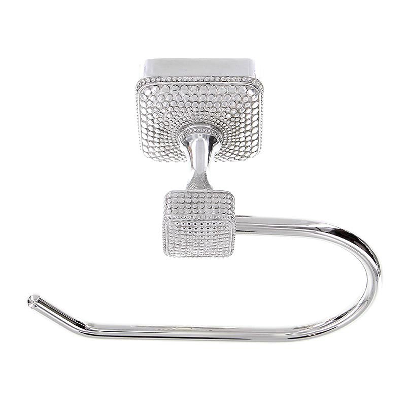 Vicenza Hardware French One Arm Toilet Tissue Holder in Polished Nickel