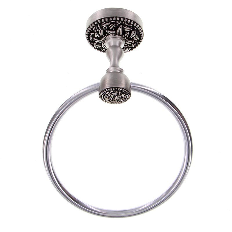 Vicenza Hardware 6 1/4" Towel Ring in Antique Nickel