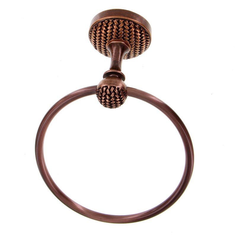 Vicenza Hardware Towel Ring in Antique Copper