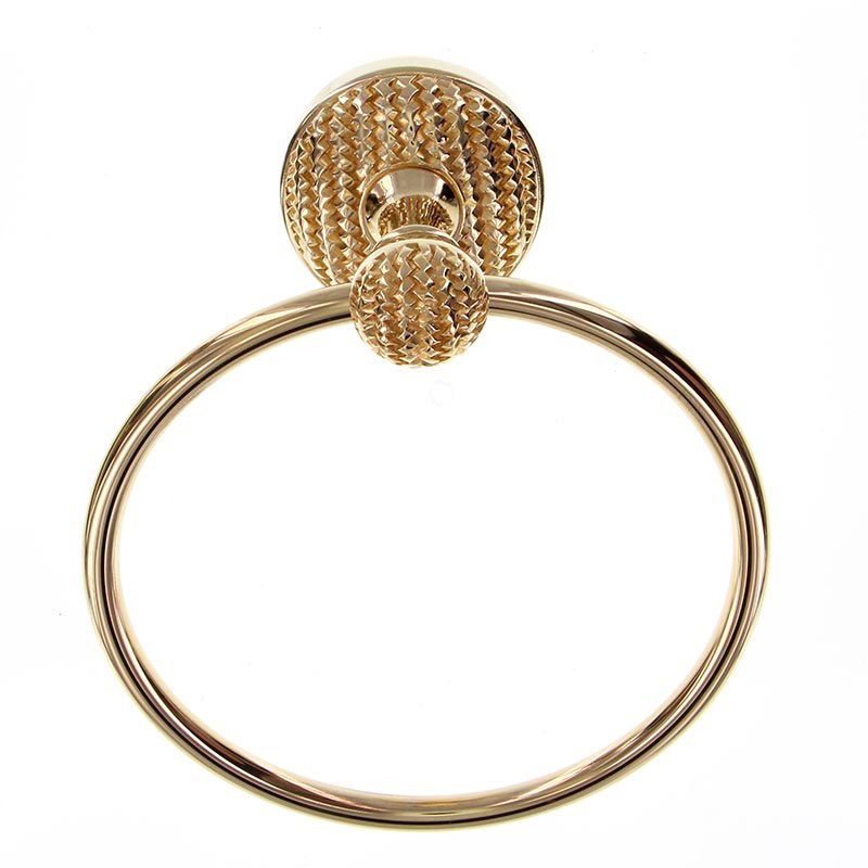 Vicenza Hardware Towel Ring in Polished Gold
