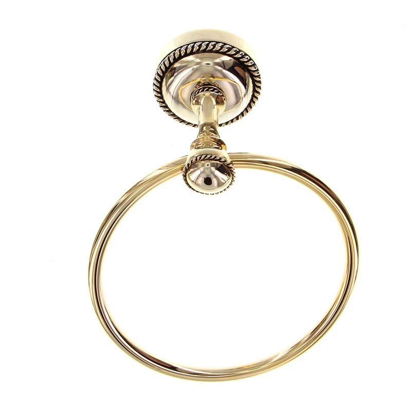 Vicenza Hardware Towel Ring in Antique Gold