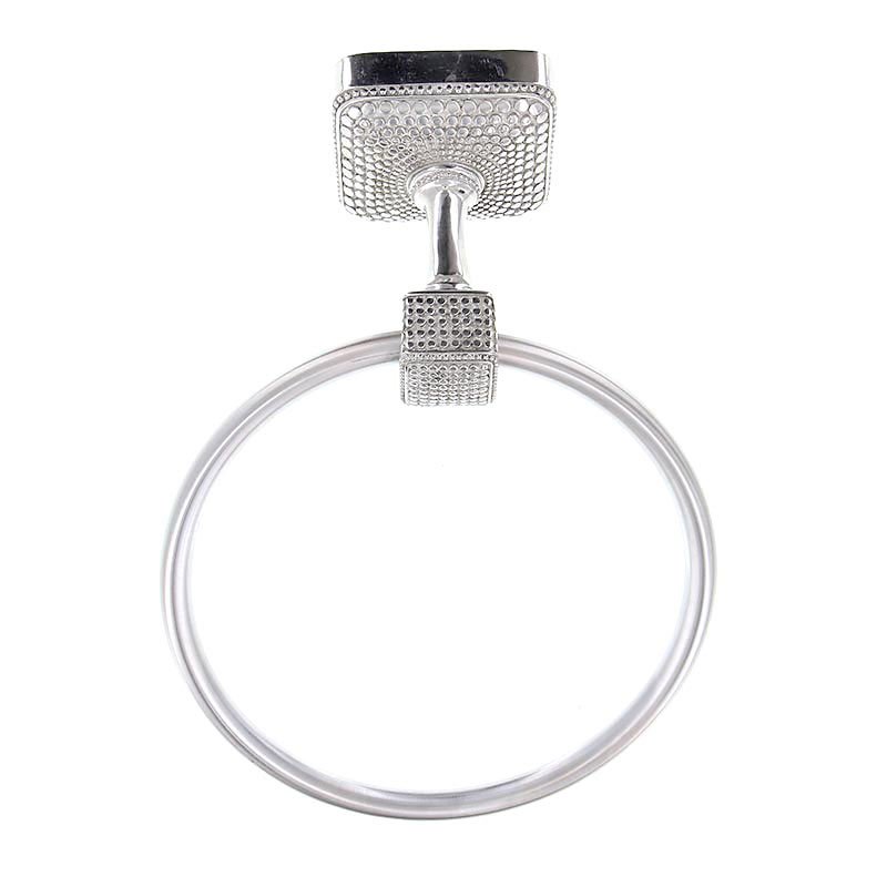 Vicenza Hardware Towel Ring in Polished Nickel