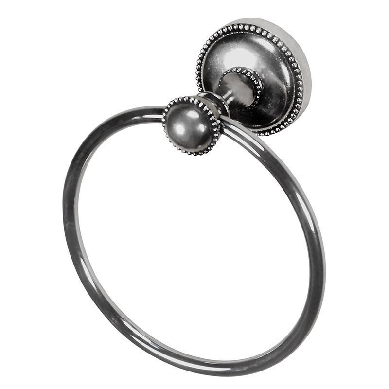 Vicenza Hardware Towel Ring in Antique Silver