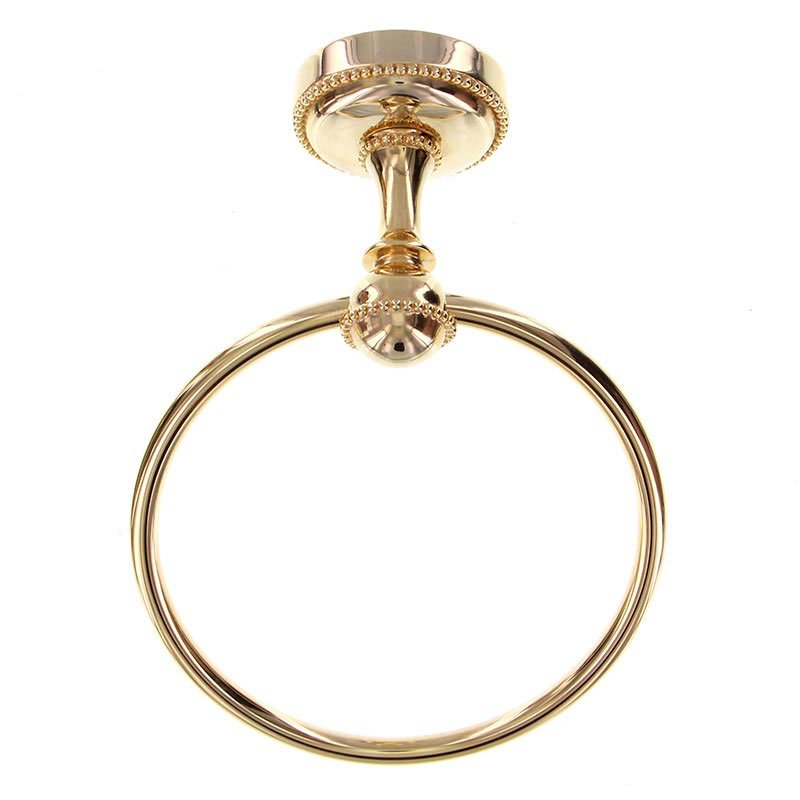 Vicenza Hardware Towel Ring in Polished Gold