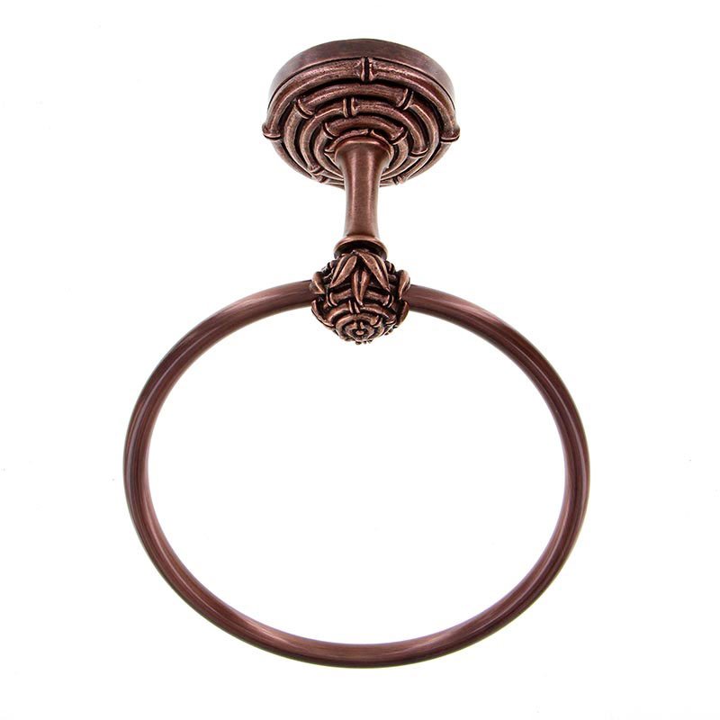 Vicenza Hardware Bamboo Towel Ring in Antique Copper