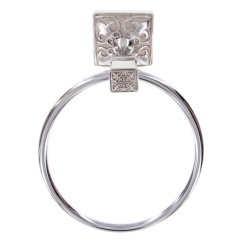 Vicenza Hardware Towel Ring in Polished Nickel