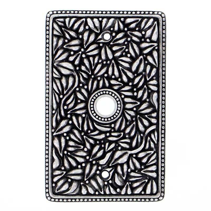 Vicenza Hardware Single Cable Jumbo Switchplate in Antique Nickel