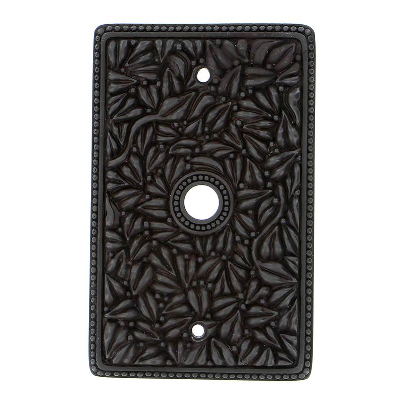 Vicenza Hardware Single Cable Jumbo Switchplate in Oil Rubbed Bronze