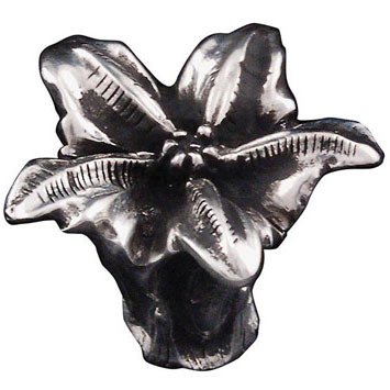 Vicenza Hardware 1 1/2" Lily Knob in Antique Silver