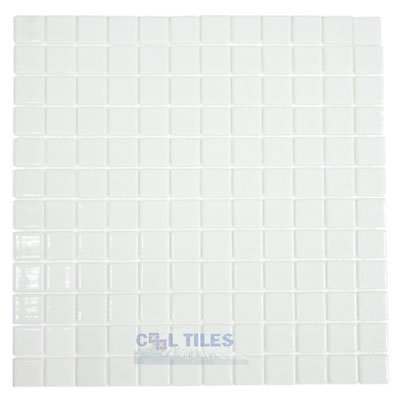 Vidrepur Recycled Glass Tile Mesh Backed Sheet in White