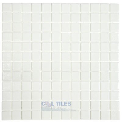 Vidrepur Recycled Glass Tile Mesh Backed Sheet in White Slip-Resistant