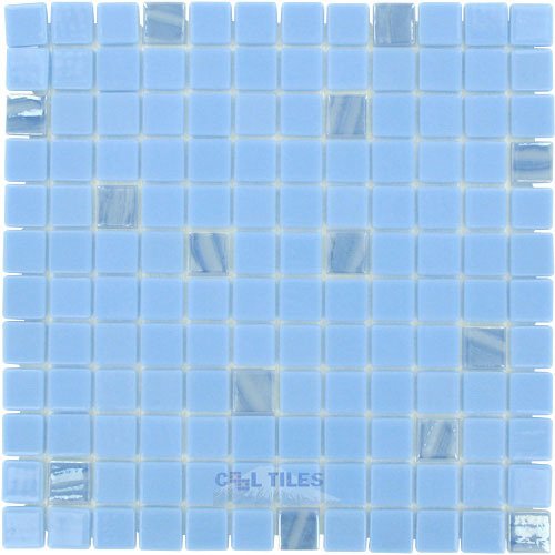 Vidrepur 1" x 1" Color + Recycled Glass Tile in Gemstone