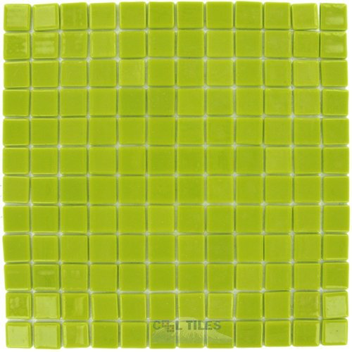 Vidrepur Recycled Glass Tile Mesh Backed Sheet in Pistachio