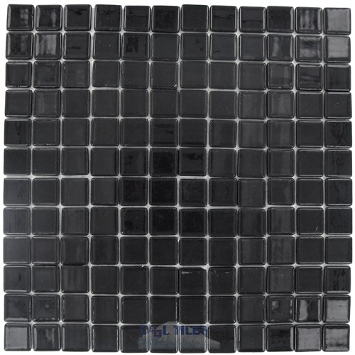 Vidrepur Recycled Glass Tile Mesh Backed Sheet in Black