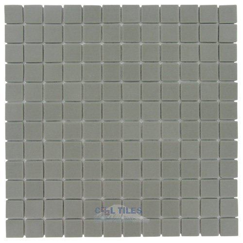 Vidrepur 1" x 1" Recycled Glass Tile on 12 1/2" x 12 1/2" Meshed Backed Sheet in Toffee
