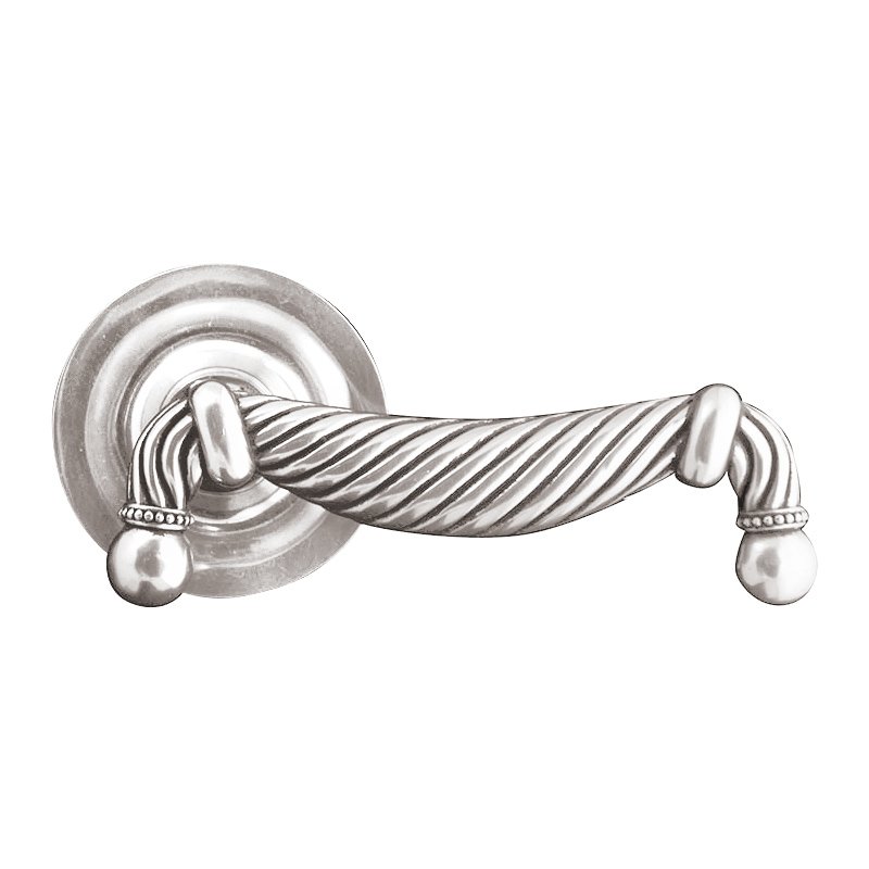 Vicenza Hardware Passage Equestre Right Handed Door Lever Set in Polished Silver
