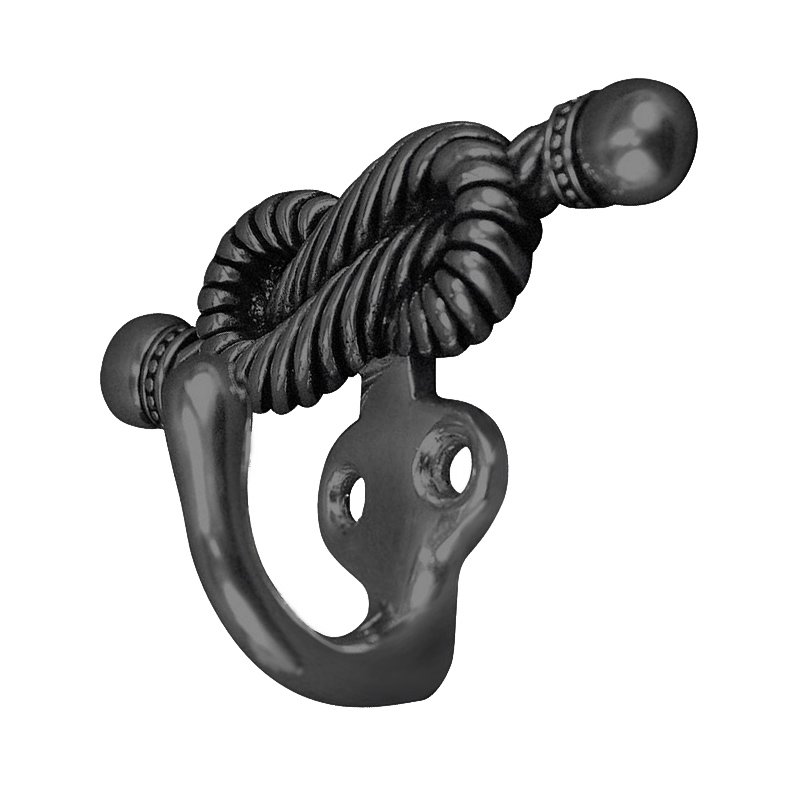 Vicenza Hardware Twisted Equestre Rope Hook in Gunmetal