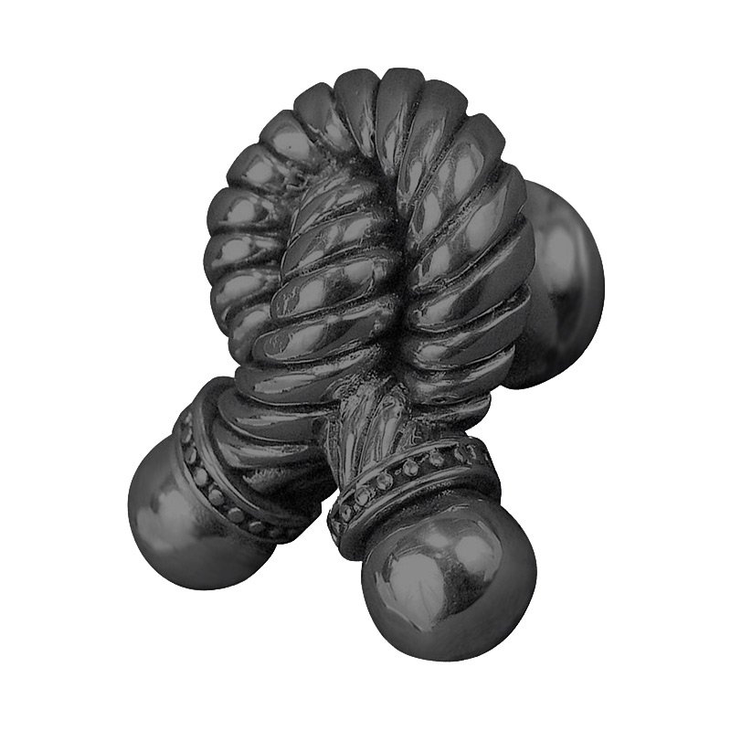 Vicenza Hardware Small Twisted Rope Knob in Gunmetal