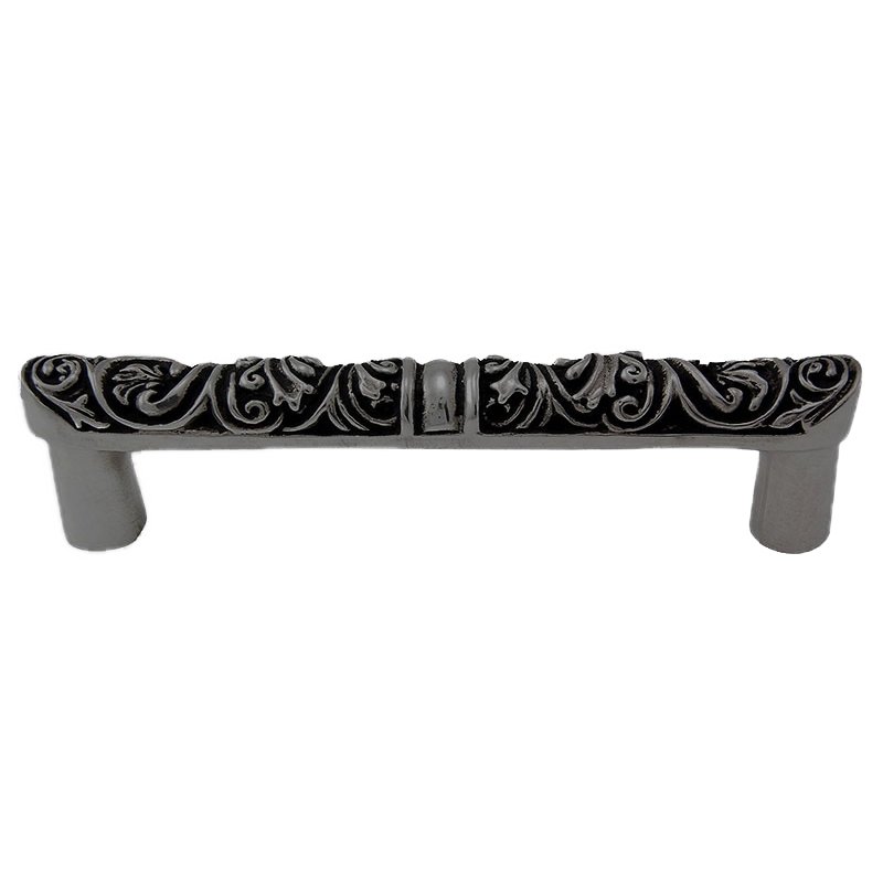 Vicenza Hardware 4" Centers Round End Pull in Gunmetal