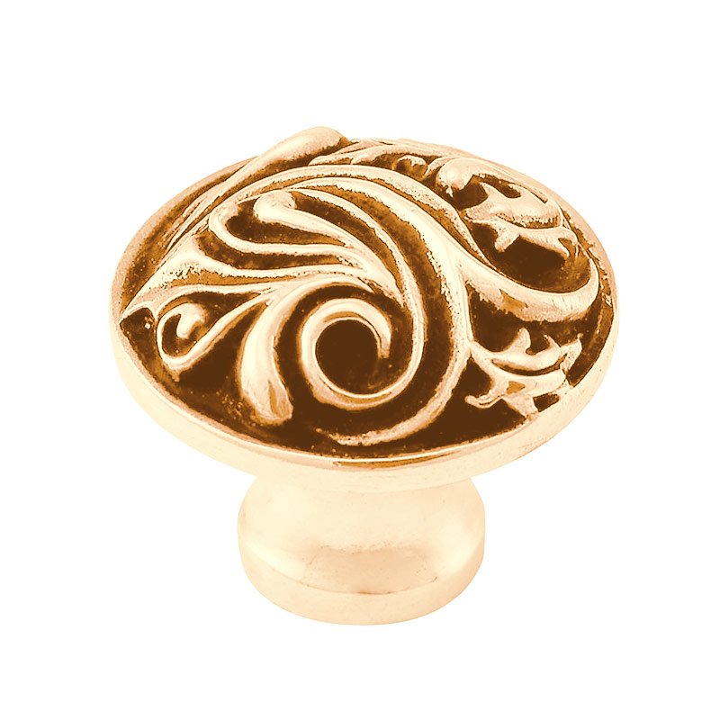 Vicenza Hardware 1 1/4" Small Base Knob in Polished Gold