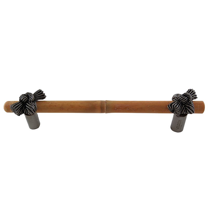 Vicenza Hardware 5" Centers Bamboo Knot Pull in Gunmetal