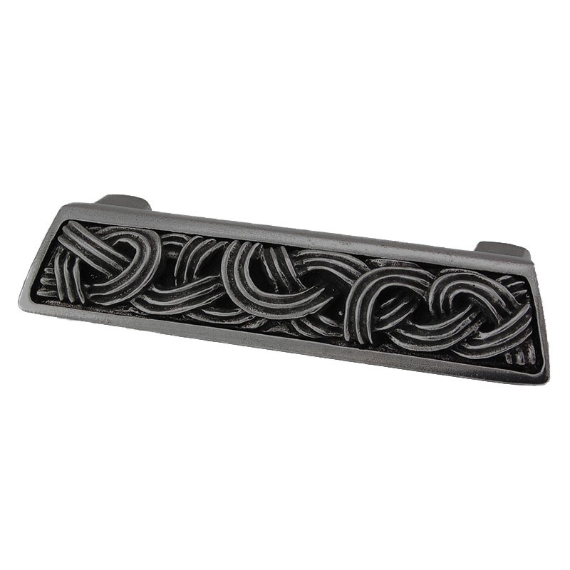 Vicenza Hardware 3" Centers Linking Lines Cup Pull in Gunmetal