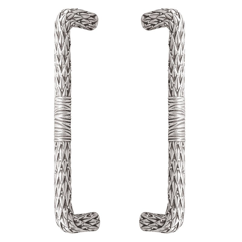 Vicenza Hardware 9" Centers Back to Back San Michele Pull in Polished Silver