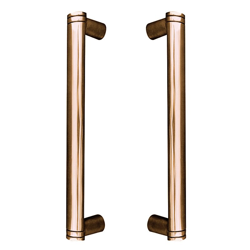 Vicenza Hardware 9" Centers Back to Back Pull in Antique Gold
