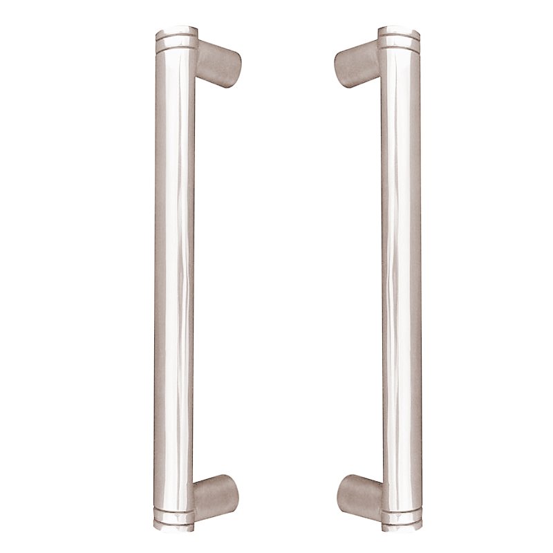 Vicenza Hardware 9" Centers Back to Back Pull in Polished Nickel
