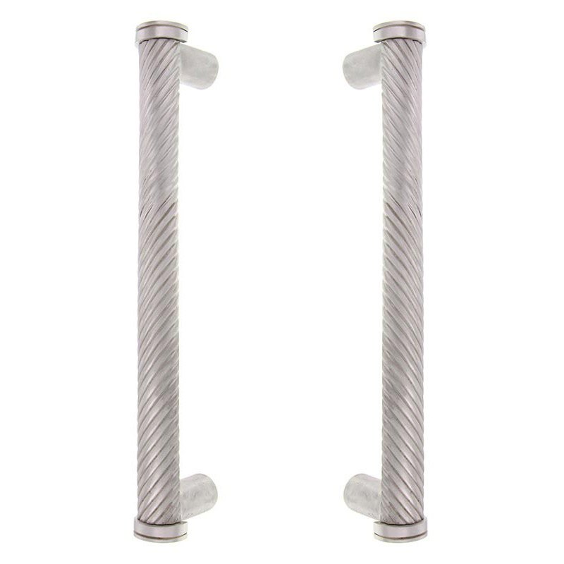 Vicenza Hardware 9" Centers Back to Back Pull in Satin Nickel